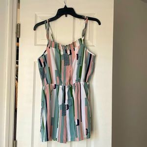 SHEIN Spring Multicolored Romper